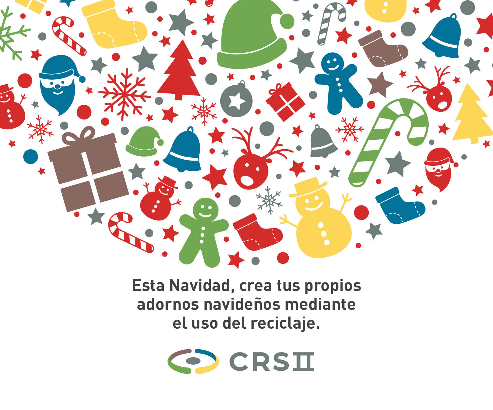 Esta Navidad, crea tus propios adornos navideños mediante  el uso del reciclaje. 